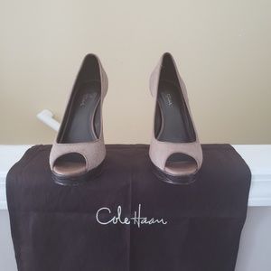 Cole Haan STEPHANIE AIR open toe pump haircalf
